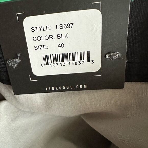 NWT LinkSoul Men’s Boardwalker Golf Short Hybrid Swim Land/Sea Black Palm Sz 40 - Picture 8 of 8